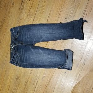 Hydraulic adjustable jeans to capris sz 7/8 like new